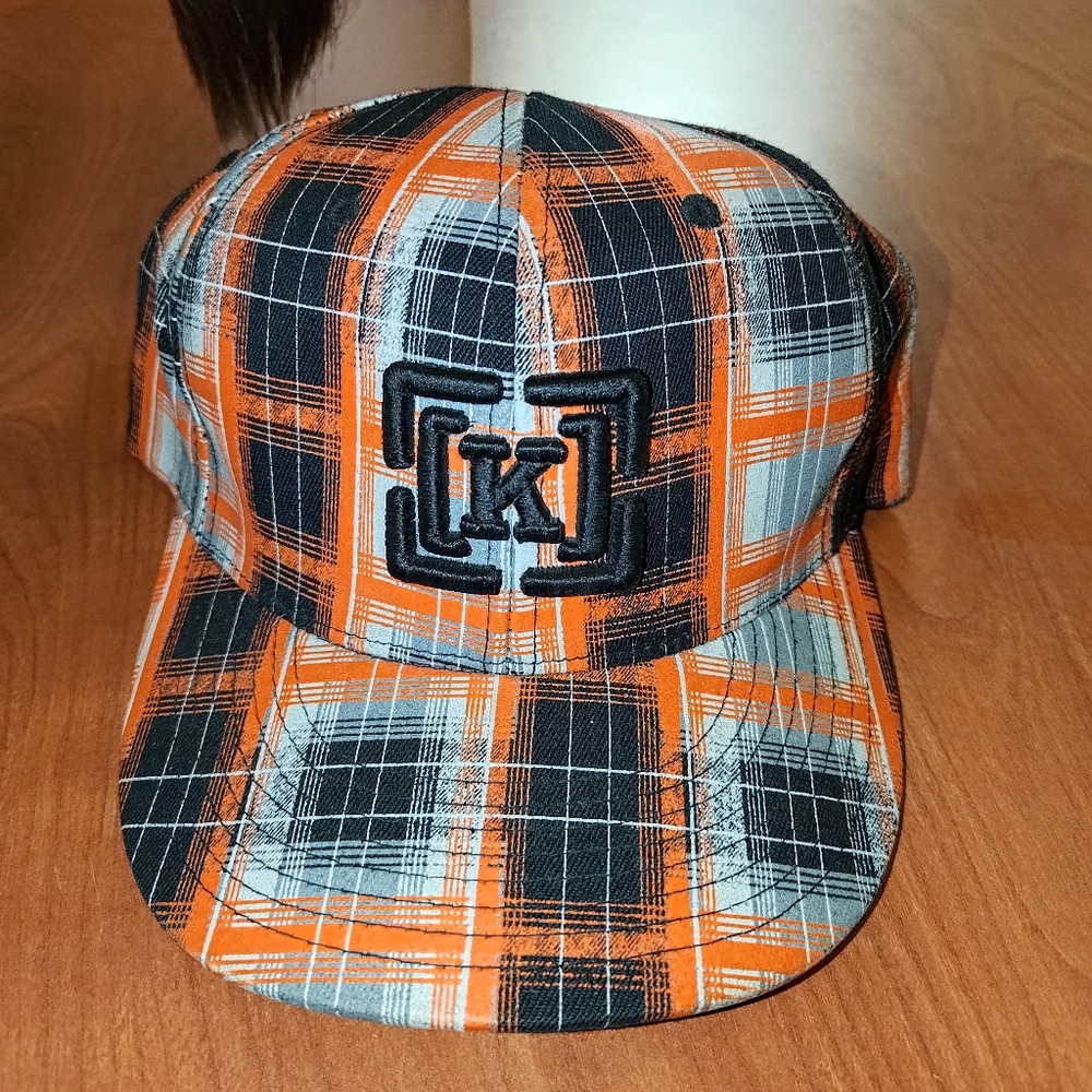 KR3W Terry Kennedy  08 Concert Embroidered Logo Black/Orange/Gray Flexfit Hat